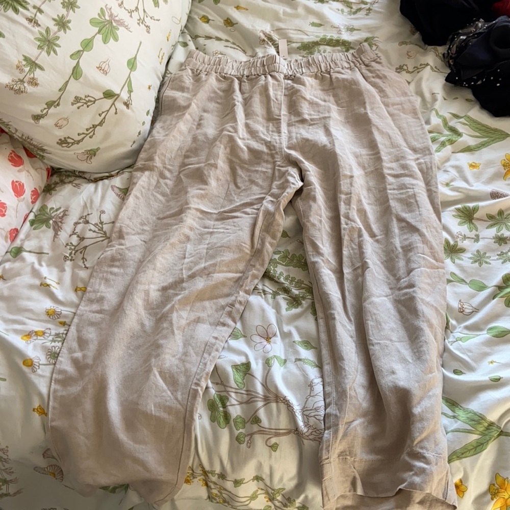 Madewell ankle length linen pants